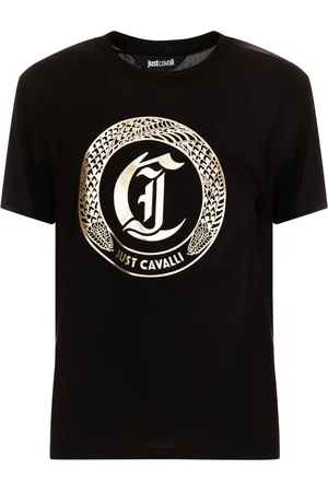 Roberto Cavalli Hombre, Camisetas, Negro, Talla: L