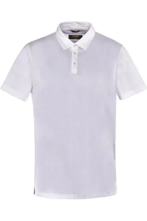 MOORER Hombre, Camisetas, Blanco, Talla: 2XL