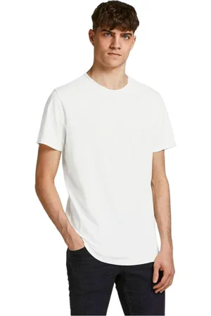 JACK & JONES Hombre, Camisetas, Blanco, Talla: 2XL
