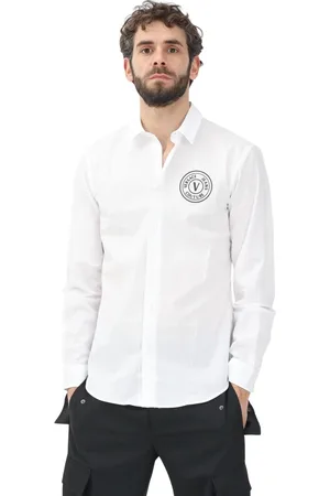 VERSACE Hombre, Camisas, Blanco, Talla: S