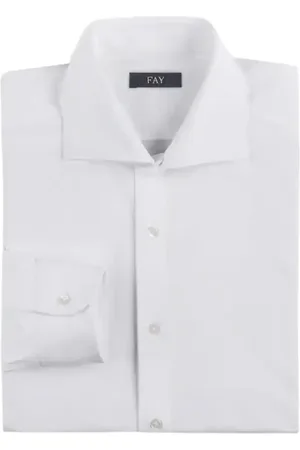 FAY Hombre, Camisas, Blanco, Talla: XL