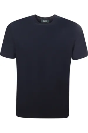 ZANONE Hombre, Camisetas, Azul, Talla: M
