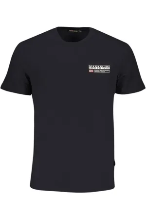 Napapijri Hombre, Camisetas, Negro, Talla: L