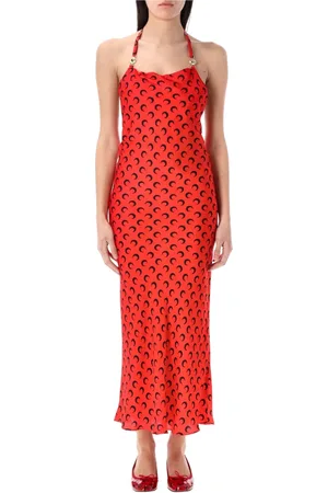 Marine Serre Mujer, Vestidos, Rojo, Talla: S
