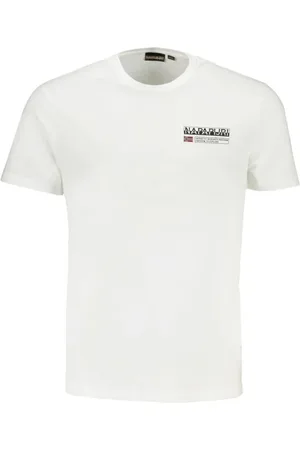 Napapijri Hombre, Camisetas, Blanco, Talla: L