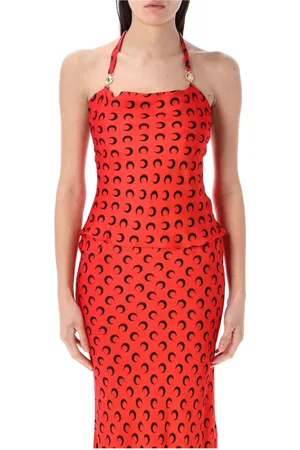 Marine Serre Mujer, Camisetas, Rojo, Talla: S