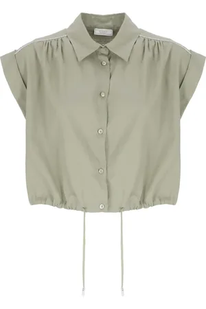 PESERICO SIGN Mujer, Blusas y Camisas, Verde, Talla: S