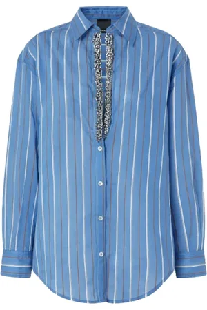 Pinko Mujer, Blusas y Camisas, Azul, Talla: M
