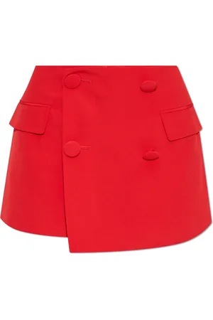 Balmain Mujer, Pantalones cortos, Rojo, Talla: S
