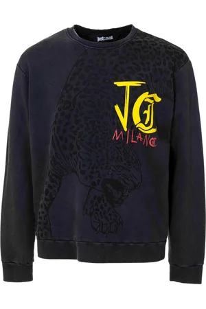 Roberto Cavalli Hombre, Sudaderas, Negro, Talla: M