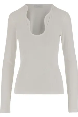 Salvatore Ferragamo Mujer, Camisetas, Blanco, Talla: S