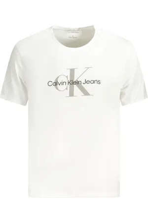 Calvin Klein Hombre, Camisetas, Blanco, Talla: L