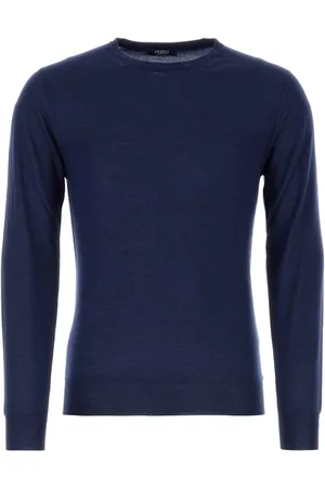 FEDELI Hombre, Jerseys, Azul, Talla: S