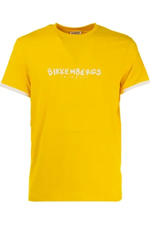 Bikkembergs Hombre, Camisetas, Amarillo, Talla: XL