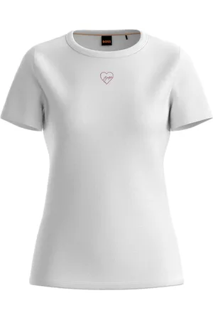 HUGO BOSS Mujer, Camisetas, Blanco, Talla: S