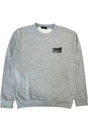 Roberto Cavalli Hombre, Sudaderas, Gris, Talla: M