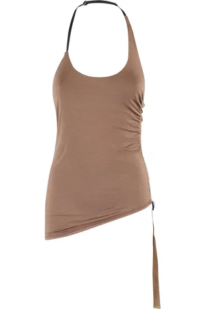 Helmut Lang Mujer, Camisetas, Marrón, Talla: S