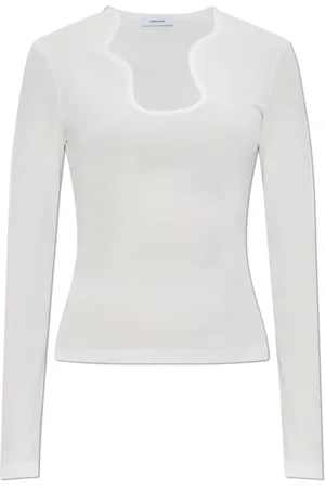 Salvatore Ferragamo Mujer, Camisetas, Blanco, Talla: S