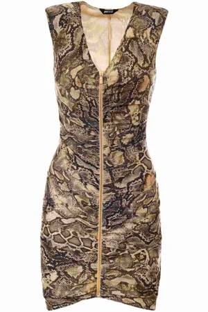 Roberto Cavalli Mujer, Vestidos, Marrón, Talla: XL