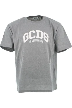 GCDS Hombre, Camisetas, Gris, Talla: L