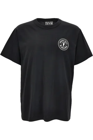 VERSACE Hombre, Camisetas, Negro, Talla: L