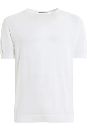 JOHN SMEDLEY Hombre, Camisetas, Blanco, Talla: L