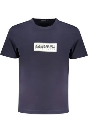 Napapijri Hombre, Camisetas, Azul, Talla: L