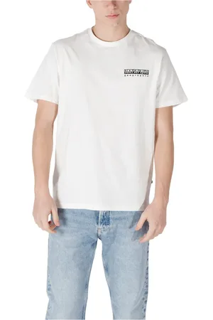 Napapijri Hombre, Camisetas, Blanco, Talla: M