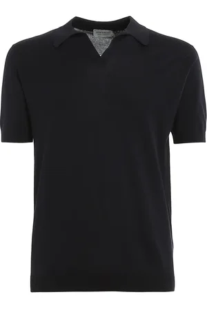 JOHN SMEDLEY Hombre, Camisetas, Azul, Talla: S