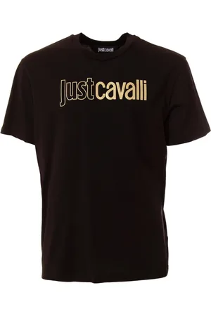 Roberto Cavalli Hombre, Camisetas, Negro, Talla: L