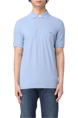 FAY Hombre, Camisetas, Azul, Talla: 2XL