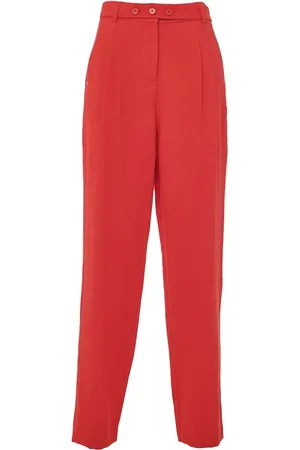 Manila Grace Mujer, Pantalones, Rojo, Talla: S