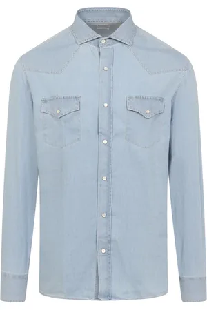 Brunello Cucinelli Hombre, Camisas, Azul, Talla: L