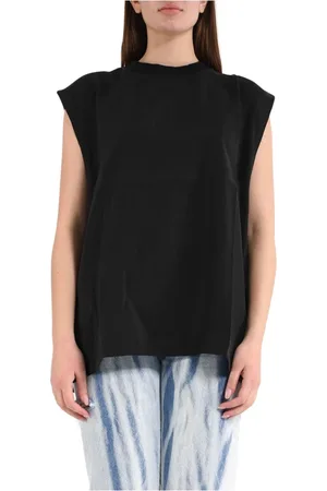 A PAPER KID Mujer, Camisetas, Negro, Talla: 2XS
