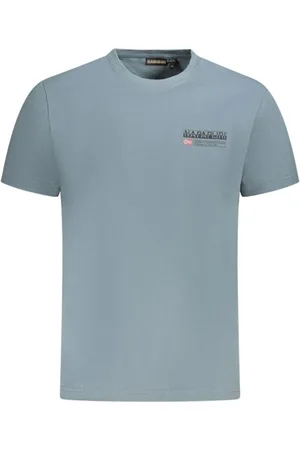 Napapijri Hombre, Camisetas, Gris, Talla: L