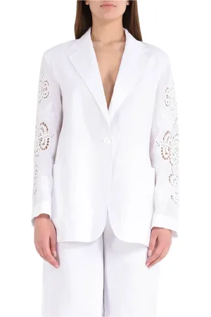 Max Mara Mujer, Chaquetas, Blanco, Talla: S