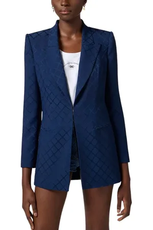 Elisabetta Franchi Mujer, Chaquetas, Azul, Talla: L