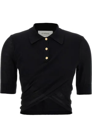 Sportmax Mujer, Camisetas, Negro, Talla: S