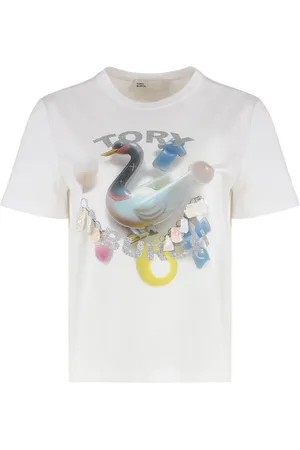 Tory Burch Mujer, Camisetas, Blanco, Talla: L