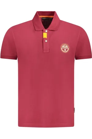 Napapijri Hombre, Camisetas, Rojo, Talla: M