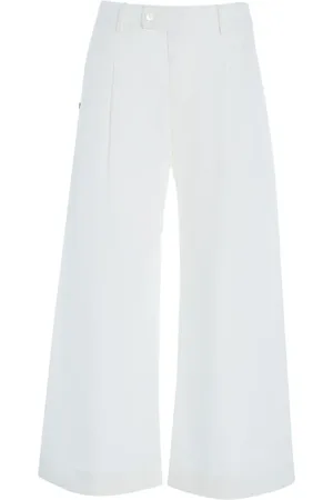 Manila Grace Mujer, Pantalones, Blanco, Talla: M