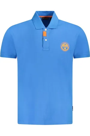 Napapijri Hombre, Camisetas, Azul, Talla: S