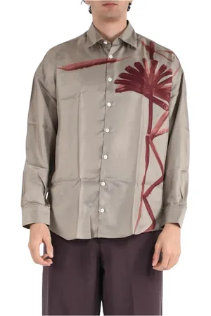 COSTUMEIN Hombre, Camisas, Marrón, Talla: S