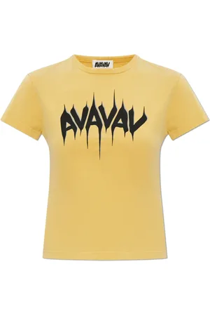 AVAVAV Mujer, Camisetas, Amarillo, Talla: M