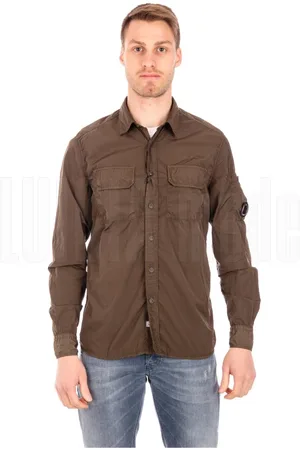 C.P. Company Hombre, Camisas, Marrón, Talla: S