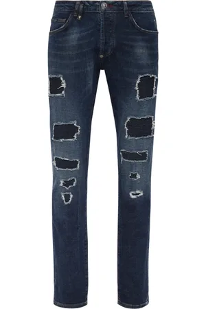 Philipp Plein Hombre, Vaqueros, Azul, Talla: W33