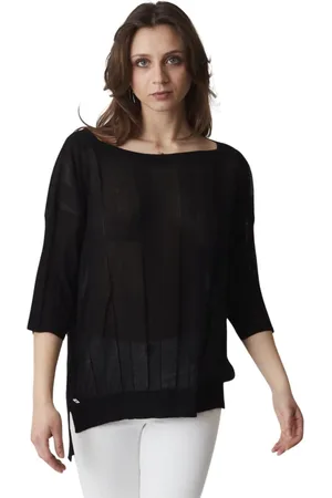 Manila Grace Mujer, Blusas y Camisas, Negro, Talla: S