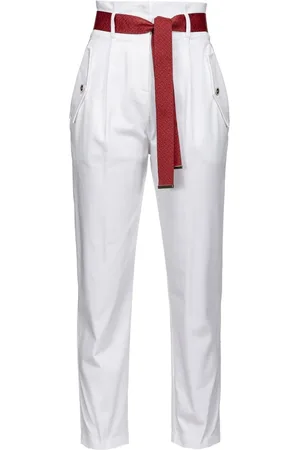 Pinko Mujer, Pantalones, Blanco, Talla: S