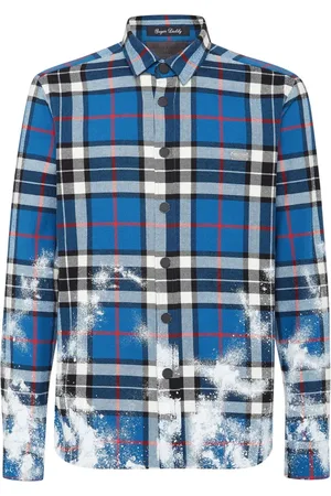 Philipp Plein Hombre, Camisas, Azul, Talla: S