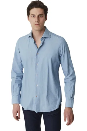 MAZZARELLI Hombre, Camisas, Azul, Talla: 3XL